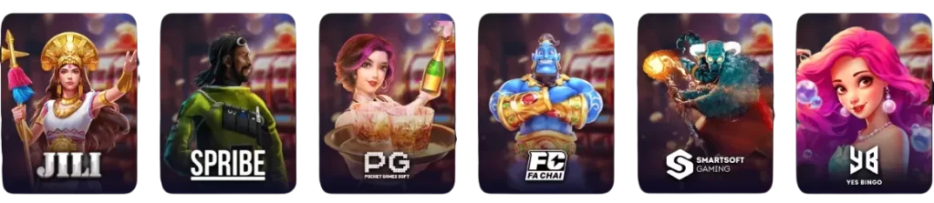 Các danh mục trò chơi và nhà cung cấp nổi bật tại HOT789